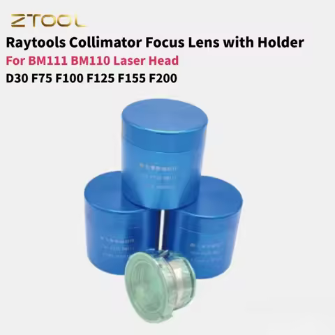 Raytools BM111 Focus Lens Focusing Lens Collimator Lens With Holder D30 F75/100/155/200mm For BM110 