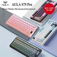 AULA S75Pro 3-Mode Mechanical Keyboard 75% Layout Wireless/Bluetooth/Wired Full-Key Hot Swappable RG