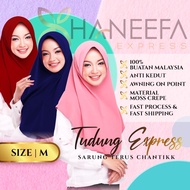 TUDUNG SARUNG INSTANT SAIZ M BLACK HITAM TUDONG MUSLIMAH HIJAB VOL 1