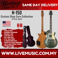 Heritage Custom Shop Core Collection H-150 Electric Guitar, Cadillac Green, Artisan Aged ( H150 / H 