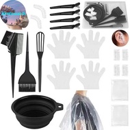 Alittlesearch Hair Dye Brush And Bowl Set Ear Caps Dye Mixer Hair Tint Dying Coloring Applicator Dye