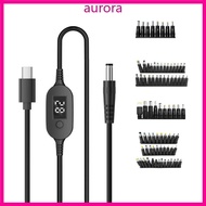 Auro 140W Power Delivery Compatible Type C to DC5525 Adjustable Voltages Cable