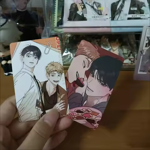 8 Pcs/Set BL Manhwa Red Line Mission Lomo Card Li Yan,Hong Jixun Comic Characters 3 Inches HD Photoc