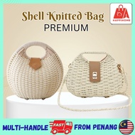 Knitted Straw Woven Weave Wedding Bag Aesthetic Tote Bag Anyaman Handbag Vintage Bamboo Handbag Wome