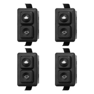 4Pcs Power Window Sunroof Switch Illuminated For Bmw E30 E24 E28 From 09/1986 61311381205 / 61 31 1