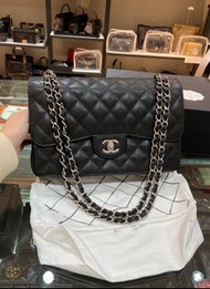 Chanel classic flap 30,jumbo ,黑色荔枝牛皮cf30 ,cf23,100%Authentic,98%new❤️尖沙咀門市❤️