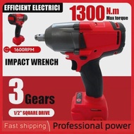 1300NM Cordless Electric WrenchLarge Torque Brushless Impact Wrench Car Truck Repair Power Tools For