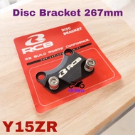 Rcb Front Disc Bracket 267mm Y15ZR Y15 Tapak Disc 267(Black)