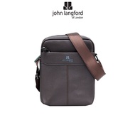 JOHN LANGFORD Men's Sling Bag / Synthetic Leather / Brown / JLC197P4