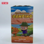 ของแท้ POPMART Labubu The Monsters Camping Travel Action Figure ของเล่นตกแต่งโต๊ะ ป๊อป มาร์ท โมเดล ท