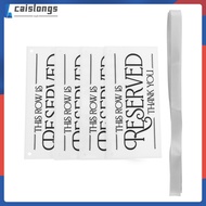 Reserved Chair Sign Acrylic Signs for Hanging Seating 4 Pcs  caislongs