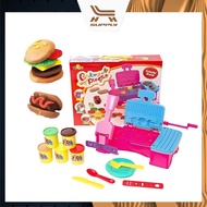 LH Color Clay Playdoh Toy Plasticine Ice Cream Machine Maker Toys Color Dough BBQ Double Twister Color Play Doh