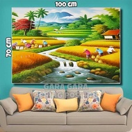 LARGE PANEN PADI XTRA Poster Wall Display size 100x50cm 100x70cm 150x100cm 200x100cm + FRAME