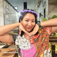 UNGU Purple Flower Crown/ Flower Crown/ Bridal Shower Crown/ Bday/ Graduation Crown