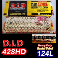 DID 428HD Gold Heavy Duty / Rantai Tebal 124L (Japan)