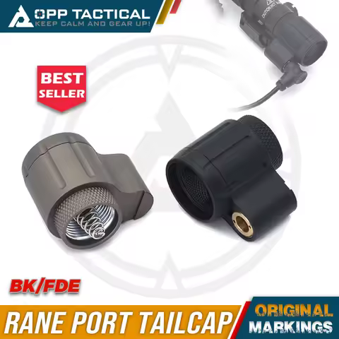 Tactical Crane Port Tailcap Cover for M300 M600 Flashlight Outdoor Scout Light Switch Cap