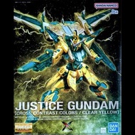 MG Justice Gundam 正義高達 Seed[Cross Contrast Colors / Clear Yellow] 彩透 透明綠 特別配色 ver.1/100 Bandai Maste