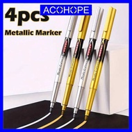 Ahope Permanent Marker Metallic Chrome Gold Silver 1.5mm 4 PCS - GN550