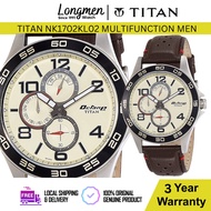 [Klang Longmen] Titan Octane NK1702KL02 1702KL02 Multifunction Leather Strap Men's Watch