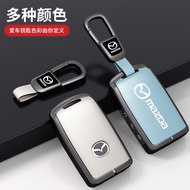 Alloy Leather Metal Car Smart Remote Key Case Cover Accessories For Mazda 3 Alexa CX30 CX-4 CX5 CX-5