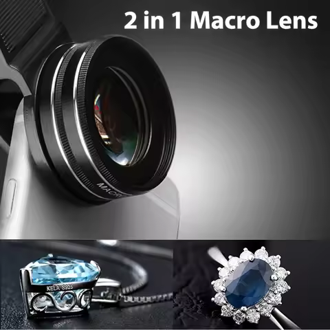 15X Macro Lens 37mm 30X 4K HD Professional Photography Phone Camera Lens For Eyelashes Diamond Jewel