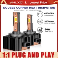 2pc LED D1S D2S D4S Headlight D5S 40000LM 90W 70W 1:1 Lamp Lights Auto Bulbs 6000K Car Headlight Bul