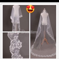 ANINAS veil long curved veil lace veil white veil wedding veil bridal veil veil 3 meters