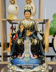 Tượng Phật Diêu Trì Địa Mẫu Ngồi Trên Địa Cầu Cao 30-40cm