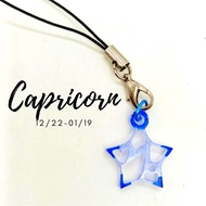 Handcraft Keychain Necklace Capricorn Horoscope Astrology Zodiac Constellation Mobile Phone Charm Ta