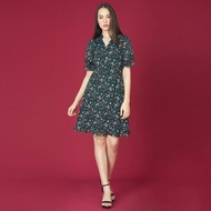 Jousse Business Dress ชุดเดรส แขนสั้น เนื้อผ้าชีฟองพิมพ์ลายดอกไม้สีสันสดใส ชุดเดรส เดรสแฟชั่นสวยๆ ชุ