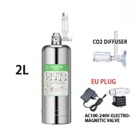 Aquarium CO2 Generator system Kit Stainless Steel CO2 Cylinder Generator System Carbon Dioxide React