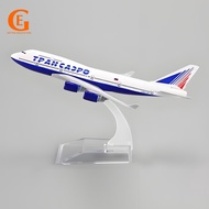Russia Transaero Airlines Boeing 747 Airplane Model B747 Diecast Metal Plane Aircraft Aviation Toy