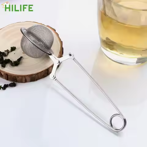 HILIFE Kitchen Gadget Sphere Mesh Tea Strainer Coffee Herb Spice Filter Diffuser Tea Infuser Stainle