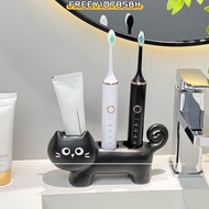 FREEYIO785BH Electric Toothbrush Stand, 3 Holes Ceramics Toothbrush Base, Creative Waterproof Cartoo