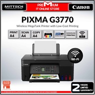 Canon Color Inkjet Refillable Ink Tank Pixma G3770 A4 3in1 Wireless Printer