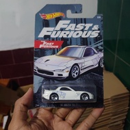 Hot Wheels Mazda RX-7 Fast and Furious (Wrinkle &amp; Bend Card) Card Is Not Good