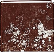 Pioneer Photo Albums 200 Pocket Printed Aged Butterfly Swirl Design Photo Album for 4 by 6-Inch Prin