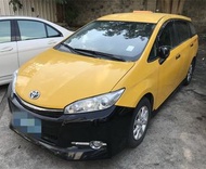 TOYOTA WISH 生財工具 7人座 小黃計程車 不用烤漆 計費設備都在直接可以開始賺錢 省油省稅 保養維修便宜 (自用可買回去烤漆改回原黑色)