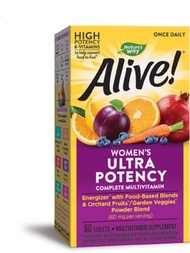 [空運直送]  美國 Nature's Way Alive! 女性優效多維生素營養片 （每日一次 / 適合 養生 / 抗疫 / 增強抵抗力 / 保養）