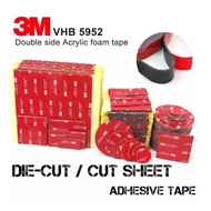 3M VHB Double Sided Tape Clear Black PE Foam Magic Nano Tape 4910 5952 (4cm - 9cm)