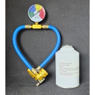 R134a meter hose with R134a Refrigerant Gas 340g Package