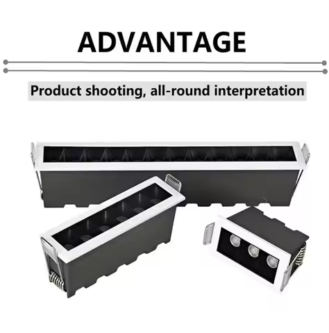 LED Down Light Square Linear Mini Spot Light R90 3W 5W 7W 9W 12W 20W Living Room Bedroom Commercial 