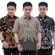 Men's Short Sleeve Batik Shirt - Men's Batik Shirt - Men's Jumbo Batik Shirt ML XL XXL 3XL 4XL 5XL