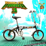 จักรยานพับได้ Tiger Kungfu Panda วงล้อ 16 นิ้ว เฟรมเหล็ก วีเบรค