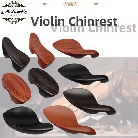 1pcs 4/4 Violin Replancement Parts Chinrest/Chin Rest Various type Ebony Jujube Rosewood Fiddle Chin
