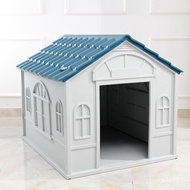 Plastic Pet Kennel Indoor and Outdoor Medium to Large Dog House Lockable Pet Shelter