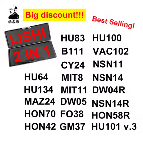 LISHI 2 IN 1 HU83 V.3 HU100 VAC102 HU101 HU64 NSN11 B111 NSN14 DW04R MAZ24 MIT11 HU134 FO38 GM37 CY2
