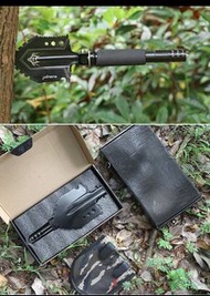 小型戶外兵工鏟 可摺疊 露營折刀 求生刀 野外刀 摺疊刀 直刀 折刀 戶外