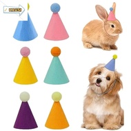 CAUSI Mini Party Hats, 6pcs Set Colorful Cone Hats, Cute Lightweight Party Hats Birthday