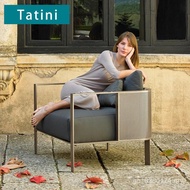 Outdoor Garden Sunscreen Leisure Furniture Outdoor Aluminum Alloy Sofa Courtyard Waterproof Villa Co